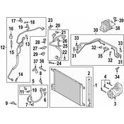 Audi A/C Refrigerant Discharge Hose - Genuine Audi 5Q0816721T