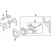 Volkswagen Cruise Control Distance Sensor - Genuine VW 5Q0907561H