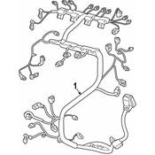 Audi VW Engine Wiring Harness - Genuine Audi VW 5Q0971230FC