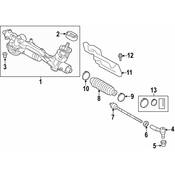 Volkswagen Rack and Pinion Assembly - Genuine VW 5Q1423062KX