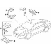 Audi VW Radio Speaker Bracket - Genuine Audi VW 5Q1971846