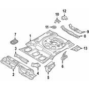 Audi VW Fuel Tank Access Cover - Genuine Audi VW 5QA803961A
