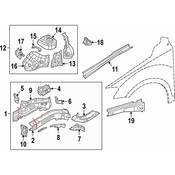 Volkswagen Hood Lift Support Ball Pin - Genuine VW 5QA823402A