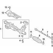 Audi VW Rack and Pinion Assembly - Genuine Audi VW 5QB423062D