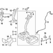 Audi Fuel Tank Vent Hose - Genuine Audi 5QF201160M