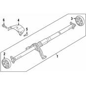 VW Drive Shaft - Genuine VW 5QF521101S