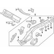 Audi VW Coil Spring Retainer - Genuine Audi VW 5QF803457
