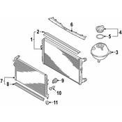 VW Engine Radiator - Genuine VW 5QM121251AB