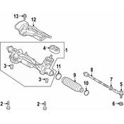 VW Rack and Pinion Assembly - Genuine VW 5QM423055M