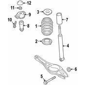 Volkswagen Shock Absorber - Genuine VW 5QM513029AH