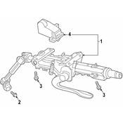 Volkswagen Steering Column - Genuine VW 5QN419490N