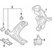 VW Steering Knuckle - Genuine VW Audi 5WA407253B