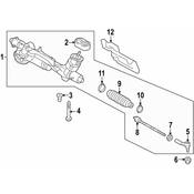 VW Steering Tie Rod End - Genuine VW 5WA423811D