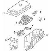 Audi VW Fuse Box Cover - Genuine Audi VW 5WA907361A
