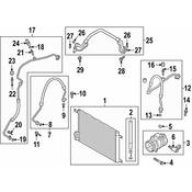 Audi VW A/C Pipe - Genuine Audi VW 5WB816738C