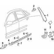 Audi VW Rocker Panel Molding Nut - Genuine Audi VW 6L0809864A