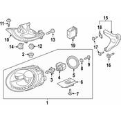 Volkswagen Headlight Control Module - Genuine VW 6R0907357Z08