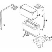 Volkswagen Battery Hold Down - Genuine VW 6X0959502