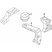 Audi VW Engine Mount Bracket - Genuine Audi VW 701199354
