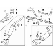 Volkswagen Exhaust Muffler - Genuine VW 7B0253609J