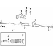 Volkswagen Rack and Pinion Bolt - Genuine VW 7B0422835