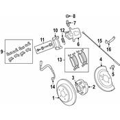 Volkswagen Disc Brake Caliper Guide Pin - Genuine VW 7B0698219C