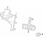 Volkswagen Tire Pressure Monitoring System Valve Stem Cap - Genuine VW 7B0698373