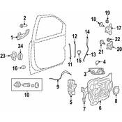 Volkswagen Door Hinge - Genuine VW 7B0831411B