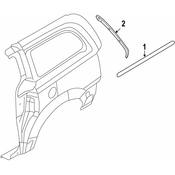 Volkswagen Quarter Panel Molding - Genuine VW 7B0853345