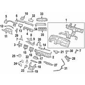Volkswagen Instrument Panel Side Cover - Genuine VW 7B0857086ES3