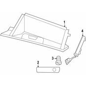 Volkswagen Glove Box Lock Kit - Genuine VW 7B0857113A