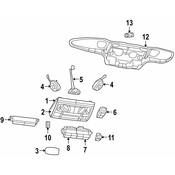 Volkswagen Vanity Mirror - Genuine VW 7B0863563DW1