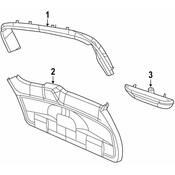 Volkswagen Liftgate Trim - Genuine VW 7B0867603DHL5
