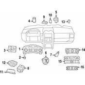 Volkswagen Stability Control Switch - Genuine VW 7B0927134