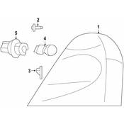 Volkswagen Tail Light Clip - Genuine VW 7B0945621