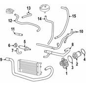 VW HVAC Heater Hose Valve To Connector - Genuine VW 7D0122073G