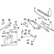 Volkswagen Windshield Washer Pump Bracket - Genuine VW 7D0955747A