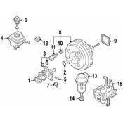 Audi VW Power Brake Booster Vacuum Sensor - Genuine Audi VW 7E0907643