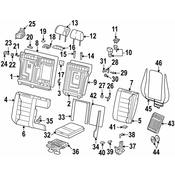 Audi VW Seat Armrest Bracket - Genuine Audi VW 7L0886185A