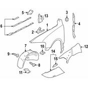 VW Fender Splash Shield - Genuine VW 7L6809962M