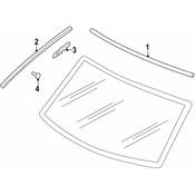 Volkswagen Windshield Molding - Genuine VW 7L68543279B9