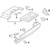 Volkswagen Glove Box Door - Genuine VW 7L6857101P75R