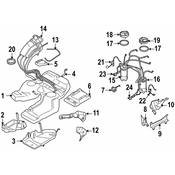 VW Fuel Tank Sending Unit - Genuine VW 7L6919673G