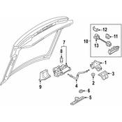 Audi VW Liftgate Latch Handle Bracket - Genuine VW Audi 7L6937545