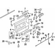 Volkswagen Door Window Switch Bezel - Genuine VW 7L6959521D92Y