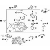 VW Headlight Connector - Genuine VW 7L6971071A
