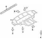 Audi Radiator Support Splash Shield - Genuine Audi 7L8825285C