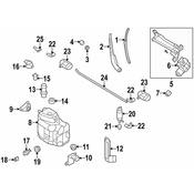 Audi VW Washer Fluid Level Sensor Connector - Genuine Audi VW 7M0973202