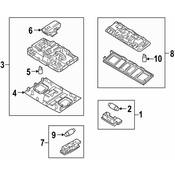 Volkswagen Dome Light - Genuine VW 7N0947291RM5