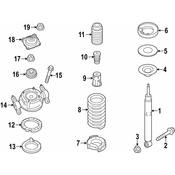 VW Shock Mount Washer - Genuine VW 7P0412327B